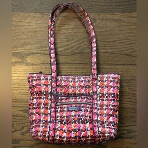 Vera Bradley Purse pink, orange and plumb floral quilted handbag